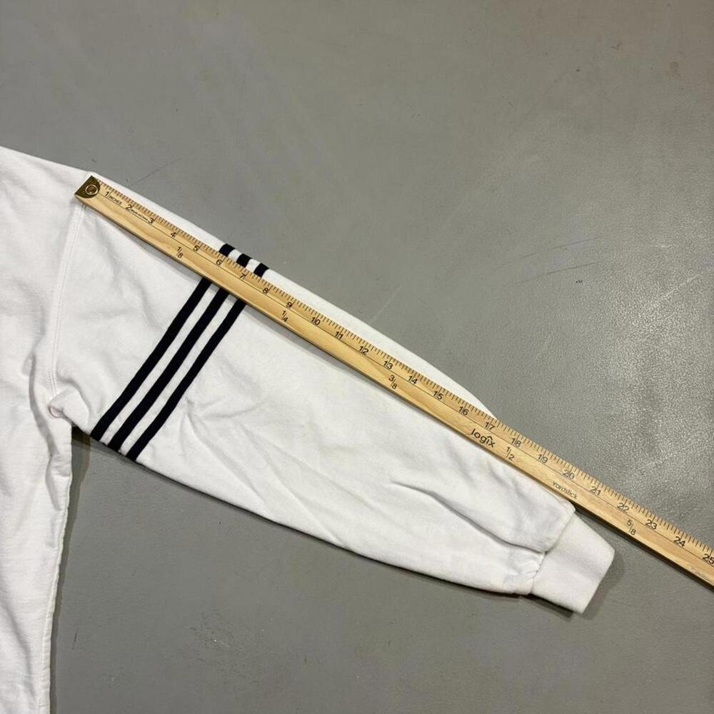 1990s Adidas Women's Retro Sporty White Cardigan - Picture 7 of 7